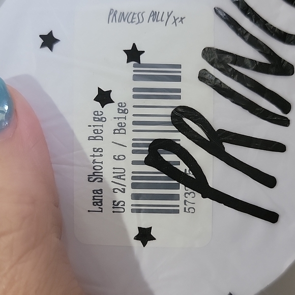 PRINCESS POLLY  LANA SHORTS BEIGE - Picture 3 of 4